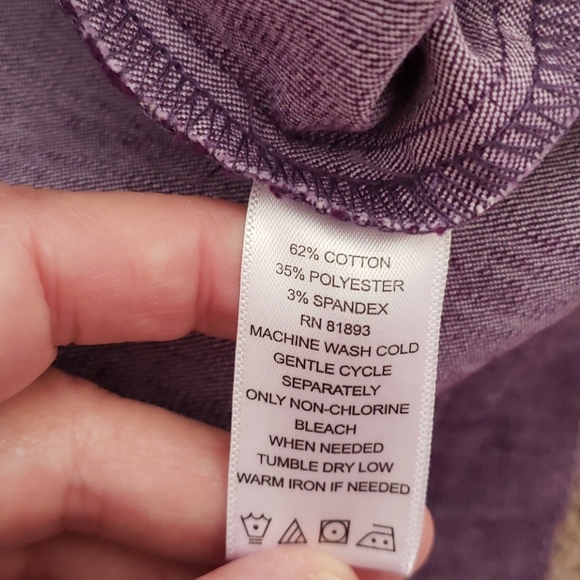 Purple denim jacket - Picture 7 of 7